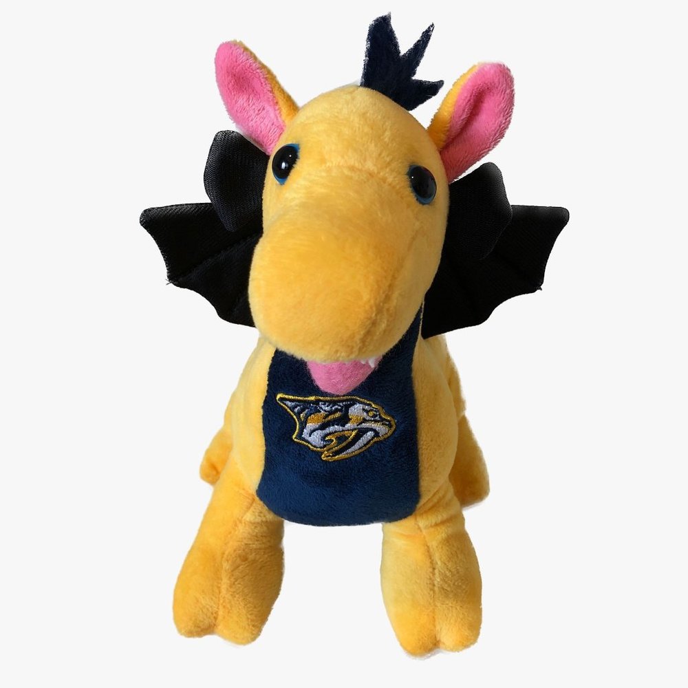 NHL Nashville Predators Plush Dragon Yellow Black Official Licensed Forever 9"